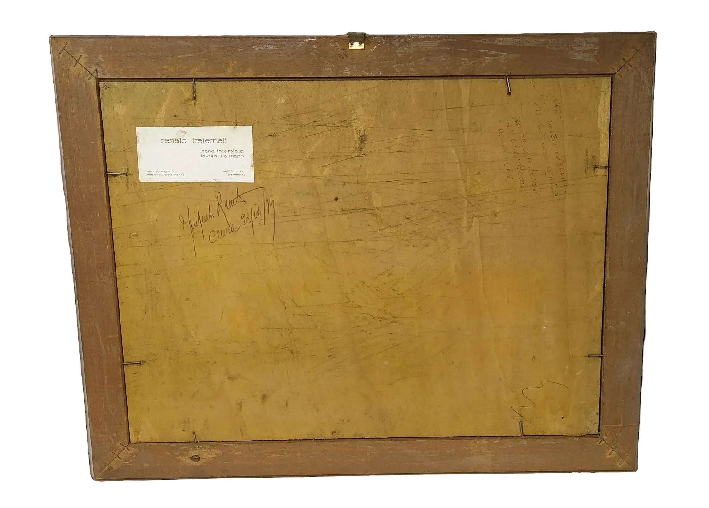 Renato Fraternali Quadro Legno Intagliato A Mano 54,5x42