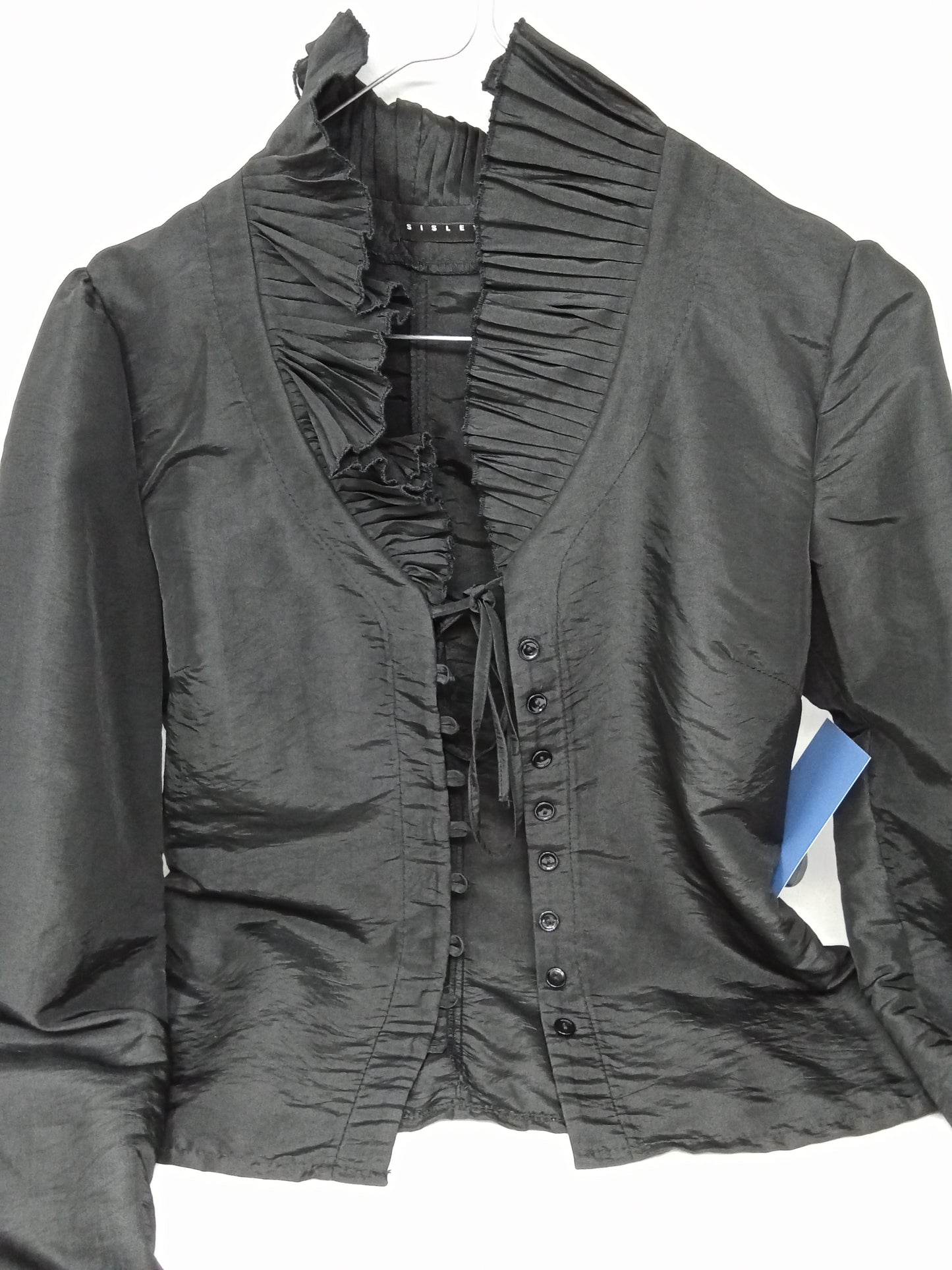 Sisley Camicia In Seta Nero S