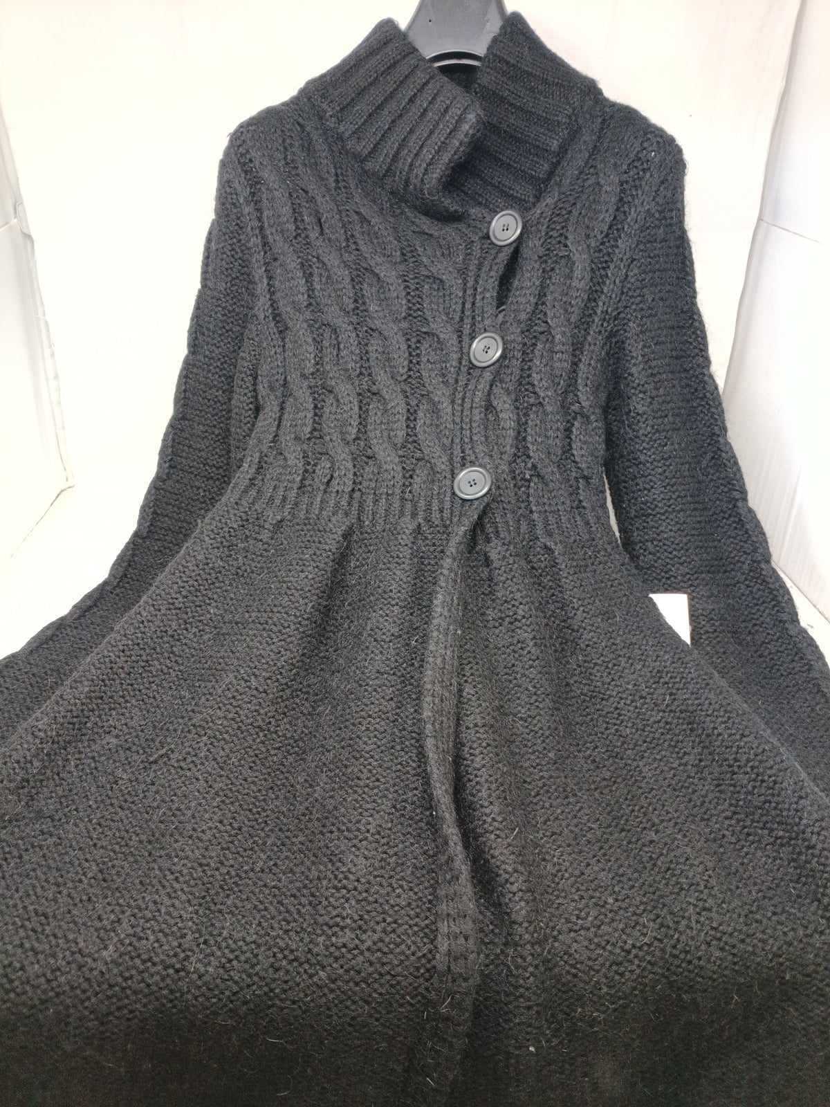 Kontatto Cardigan In Lana Nero S/m