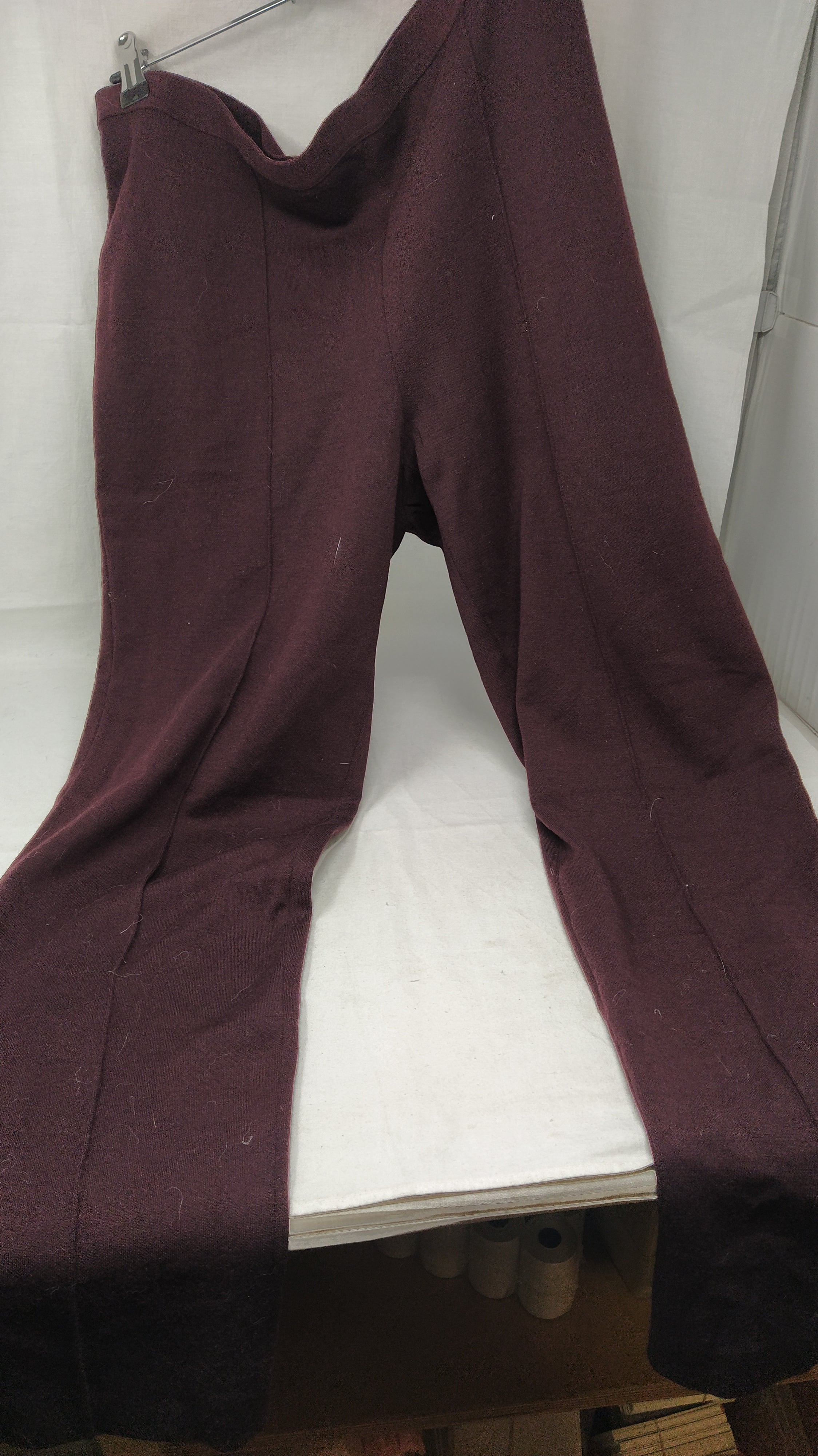 Luisa Spagnoli Pant. In Lana Bordeaux Xl