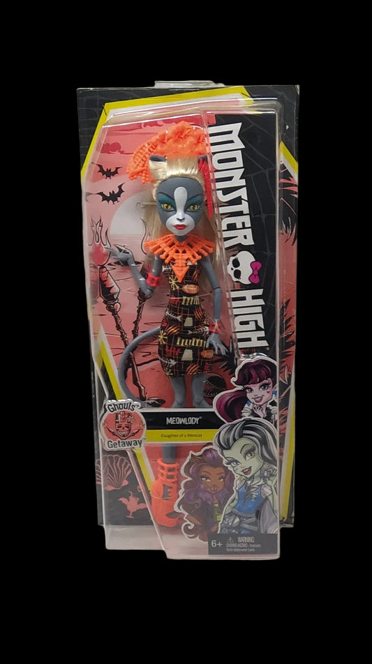 Monster High Bambola Ghouls' Getaway Meowledy Doll Nuovo