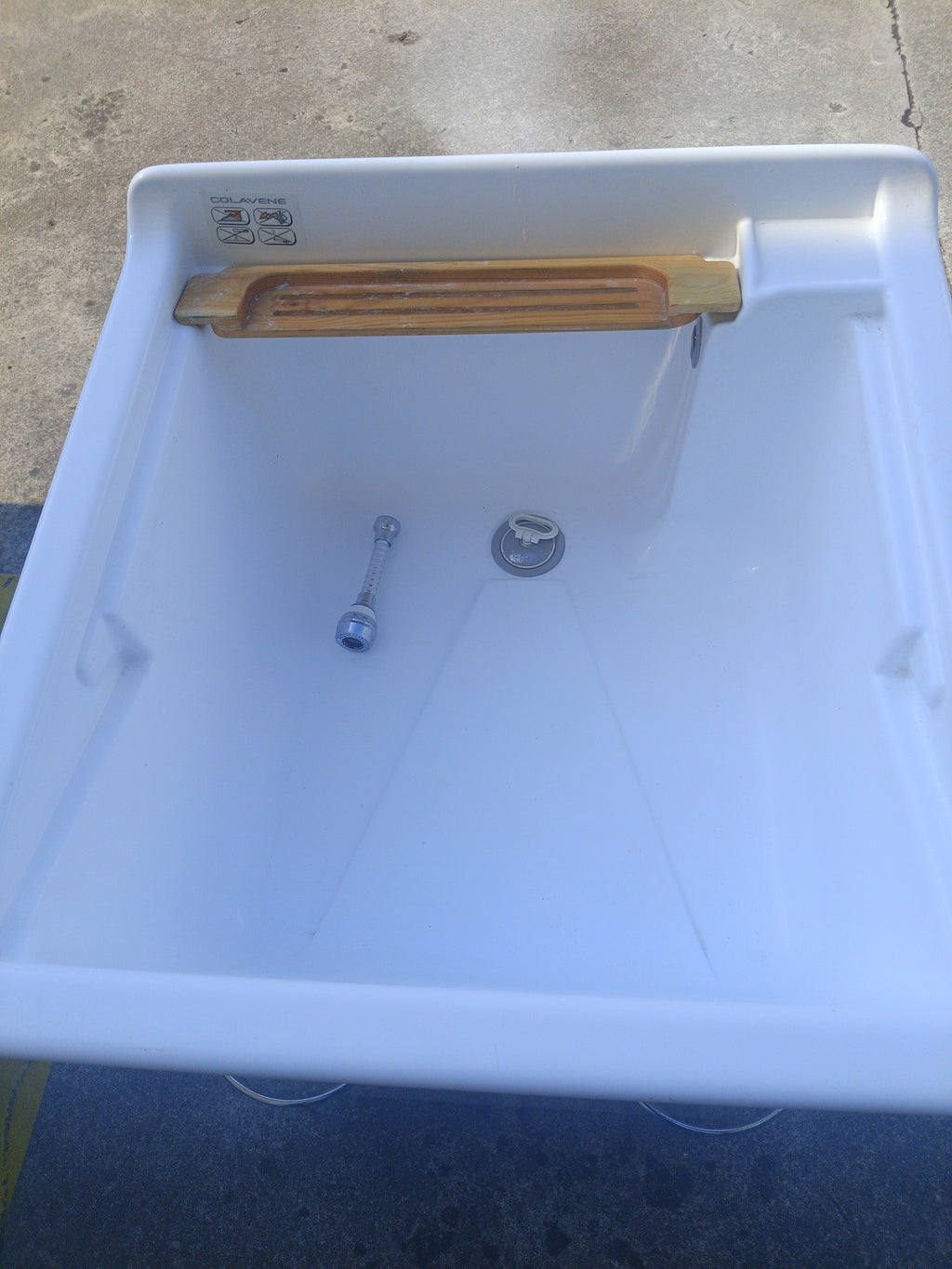 Mobile Lavatoio In Resina Con Piccola Asse Lxpxh 60x60x85 (tappo E Rompi Getto In Cella Nr.39)