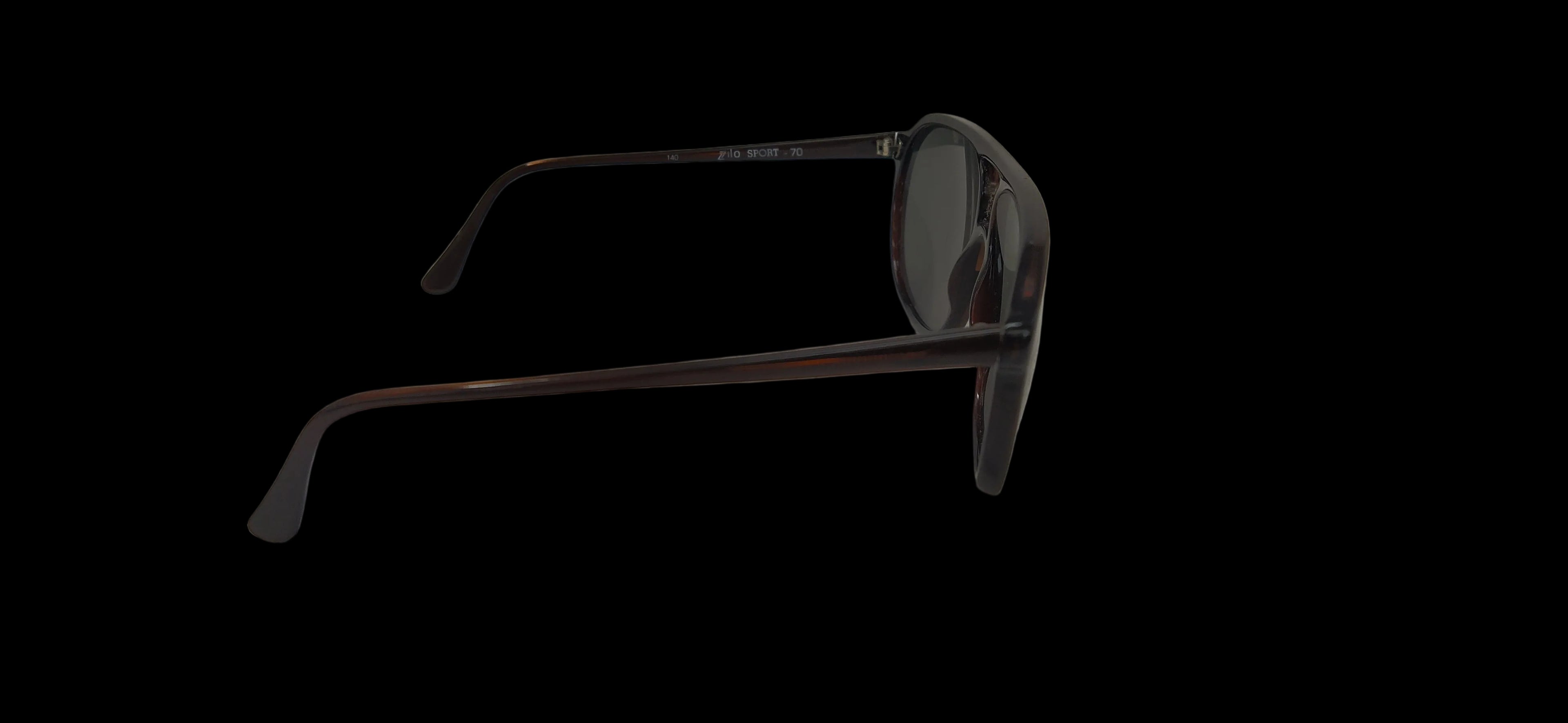 Occhiali Lozza Zilo Sport 70 Neri Uomo Vintage Anni 80 -(custodia Ray Ban)