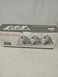 Set Porta Candele Bco Nuovo