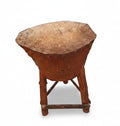 Ceppo Legno Su Trepiede 58x40x85