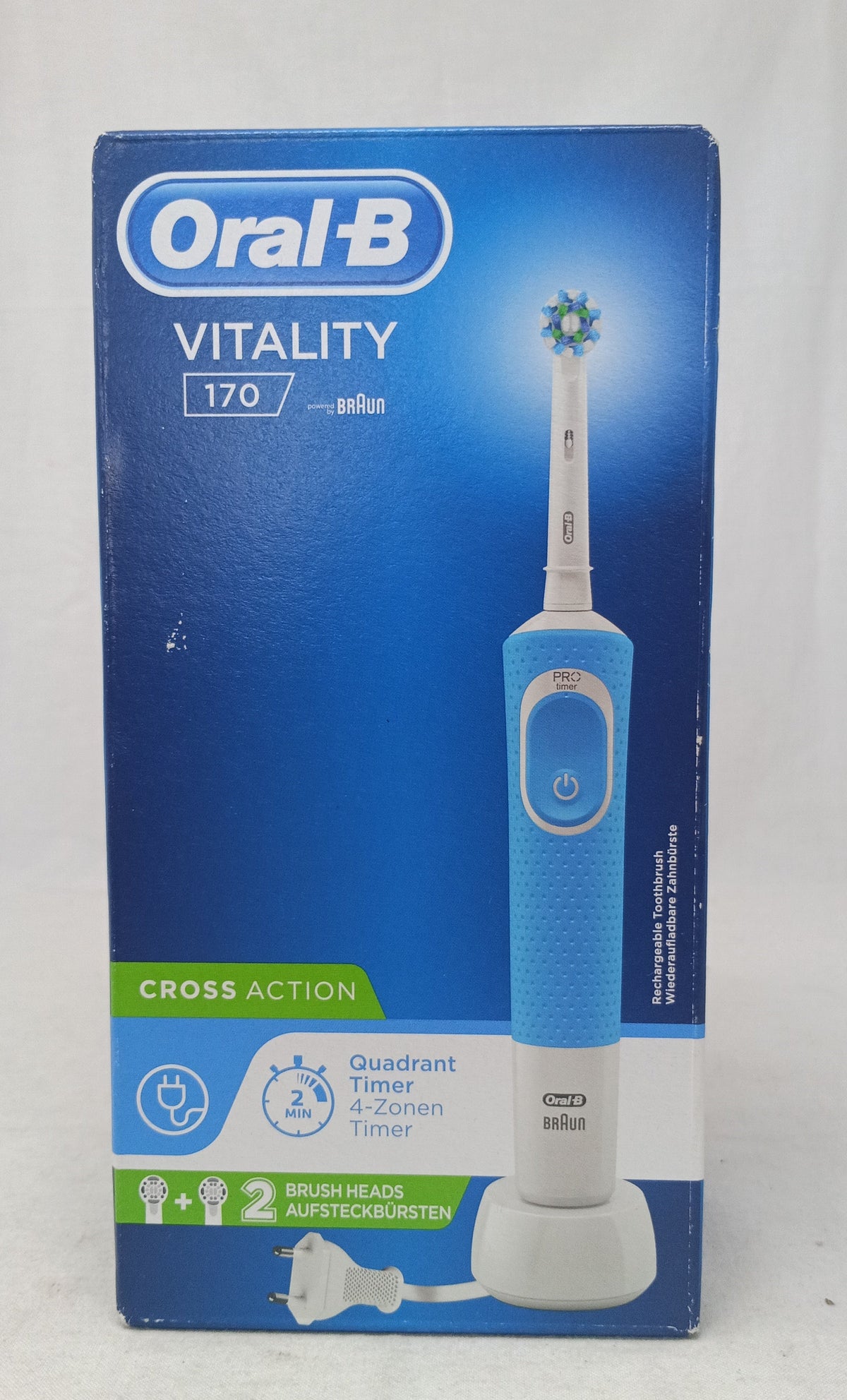 Oral-b Vitality 170 Spazzolino Elettrico Blu Braun Nuovo