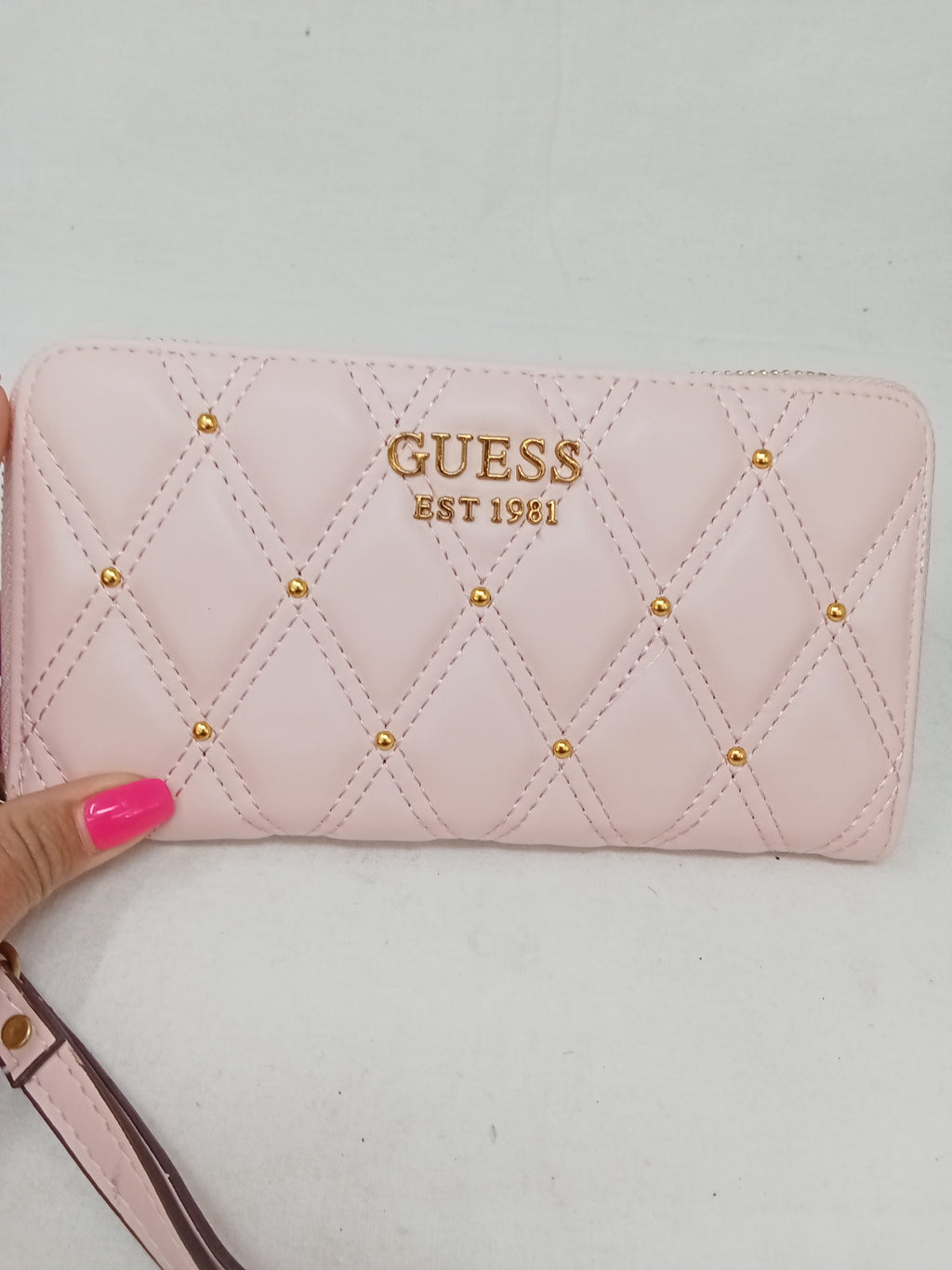 Guess Portafoglio Trapuntata Rosa Donna