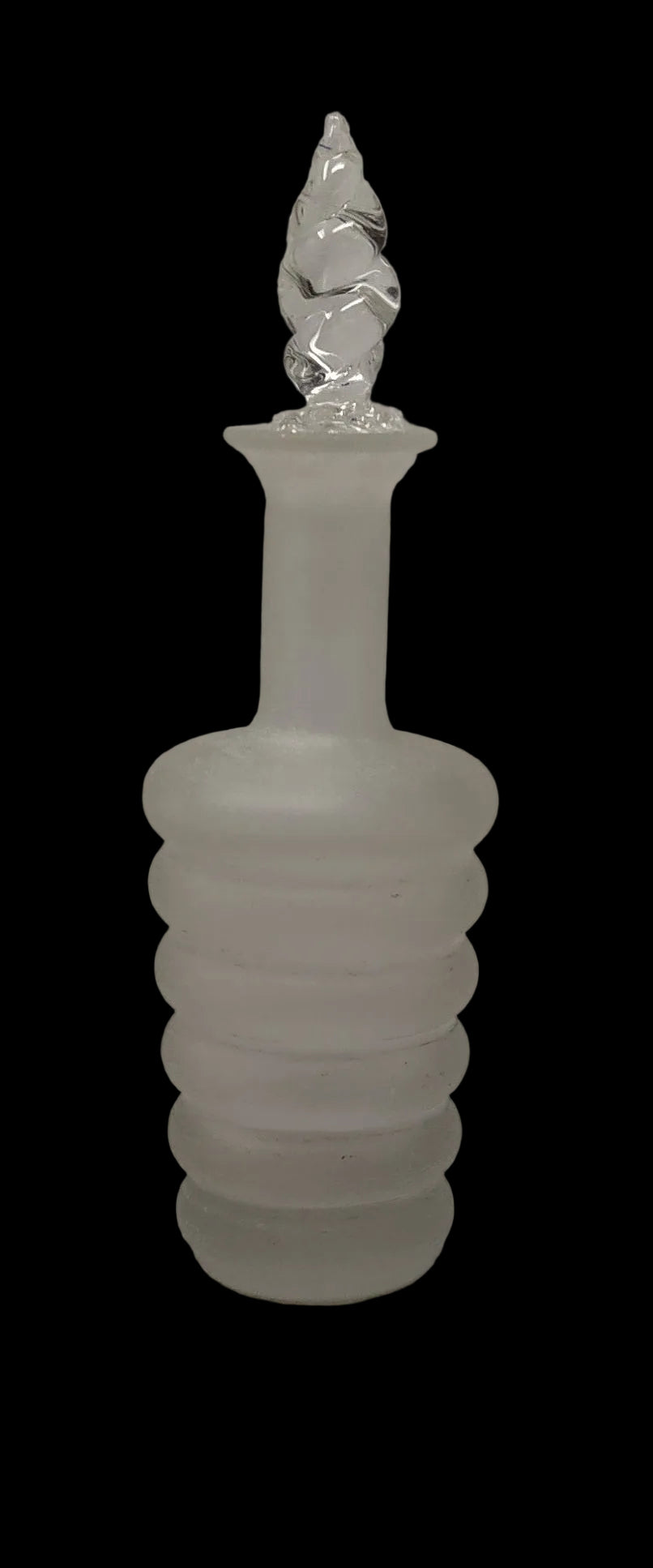 _boccetta Profumo Vetro Murano Con Tappo H 19cm