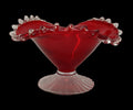 _svuotatasche Vetro Murano Rosso H 12cm