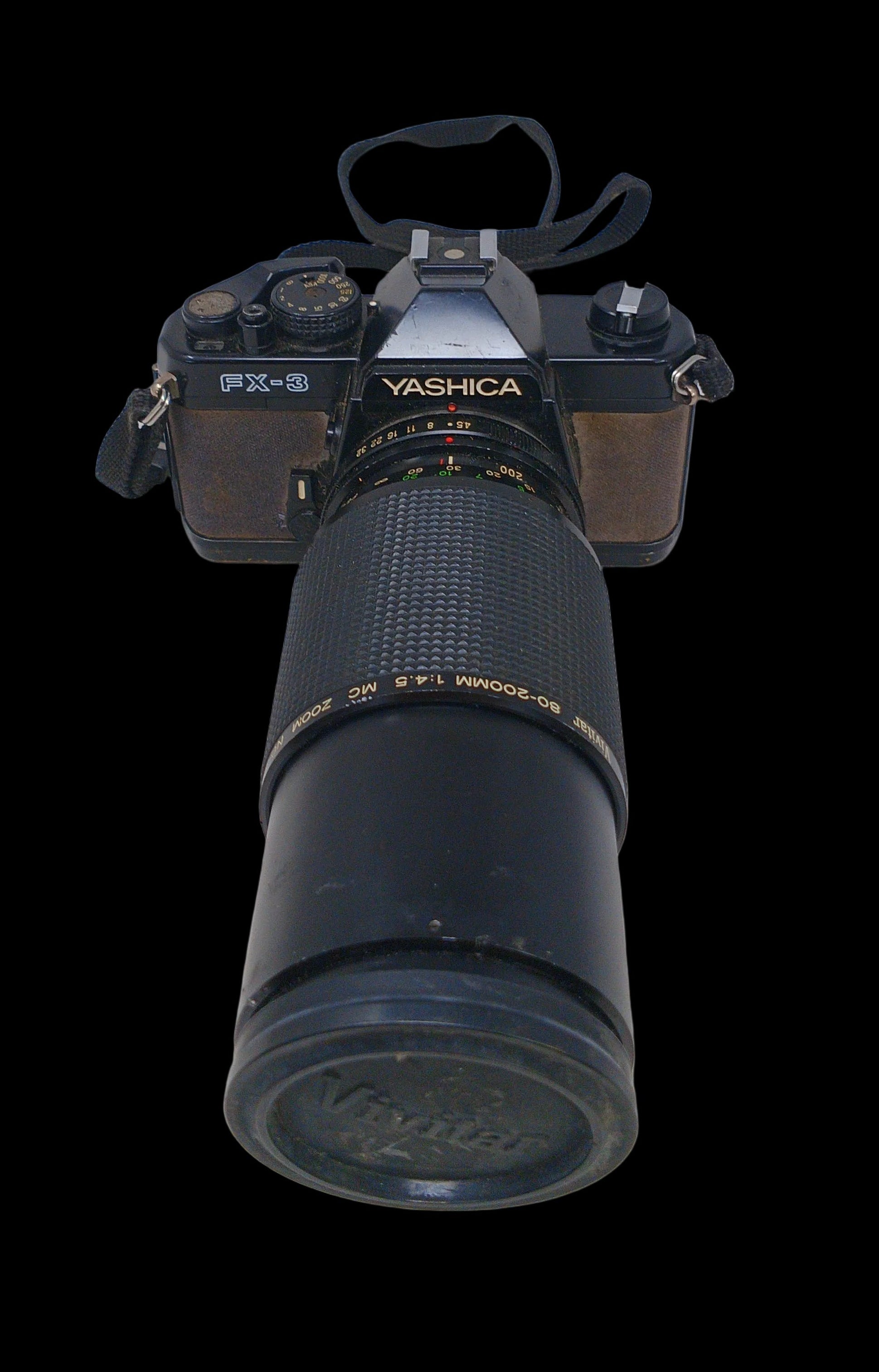 Yashica Fx-3 Macchina Fotografica Con 2 Obbiettivi Ricambio + Borsa