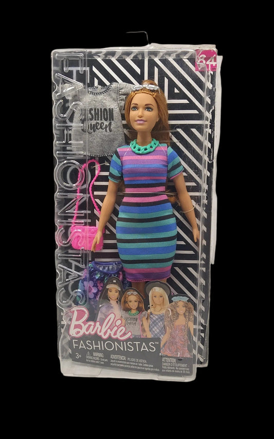 Barbie Fashionistas Tinte Vivaci Con Un Secondo Look Incluso, Fjf69 Con Scatola