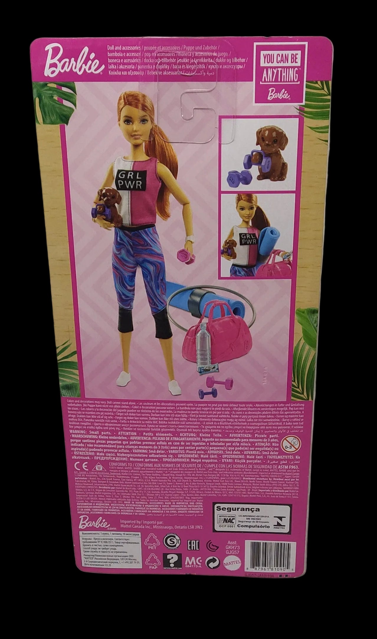 Barbie Wellness Playset Sport Con Bambola E Accessori, Gjg57 Nuova