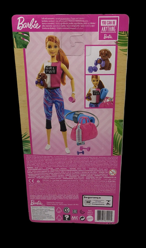 Barbie Wellness Playset Sport Con Bambola E Accessori, Gjg57 Nuova