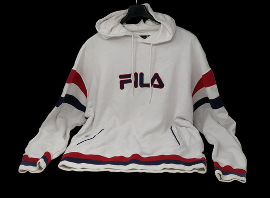 Fila Felpa Bca Blu Rosso Con Cap M