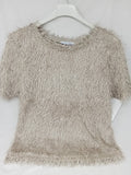 Zara Maglietta Frangr Beige M