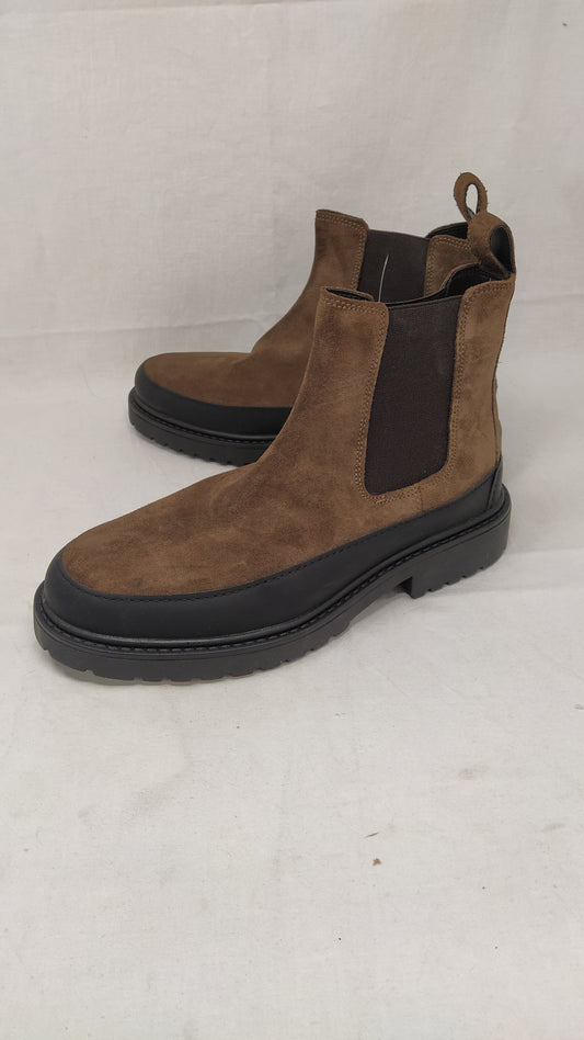 Zara Stivaletti In Camoscio Marr 42 Nuovo