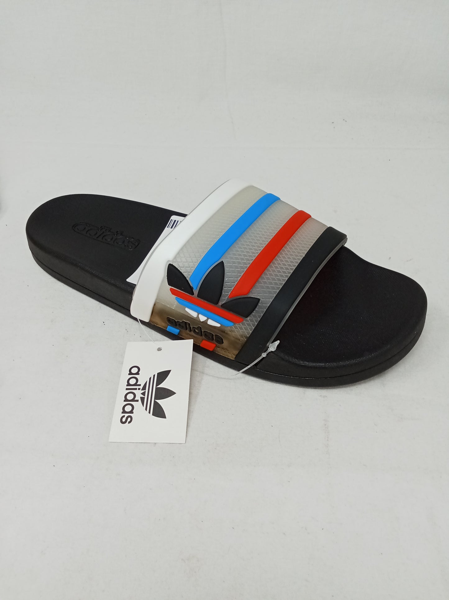 Adidas Ciabatta Adilette Blu Rossa 43 Nuova