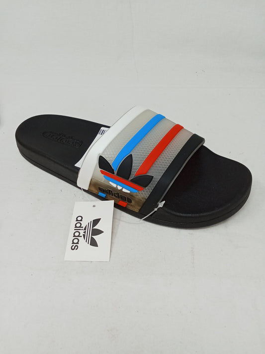 Adidas Ciabatta Adilette Blu Rossa 43 Nuova