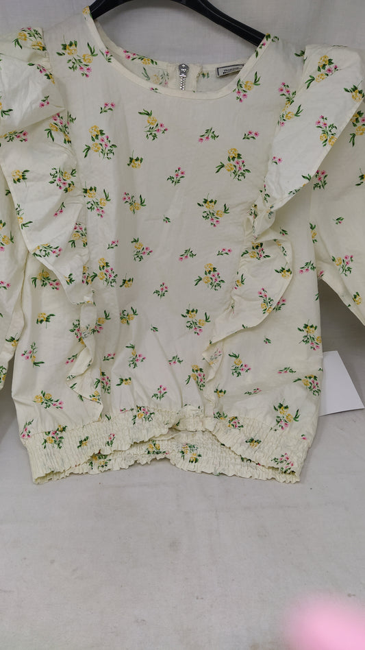 Pimkie Camicia Panna Fiorata 42