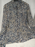 Cultus Camicia Tulle Con Fantasia Blu Beige S/m