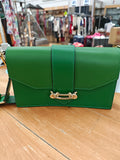 Borsa A Tracolla Verde In Pelle Nuova
