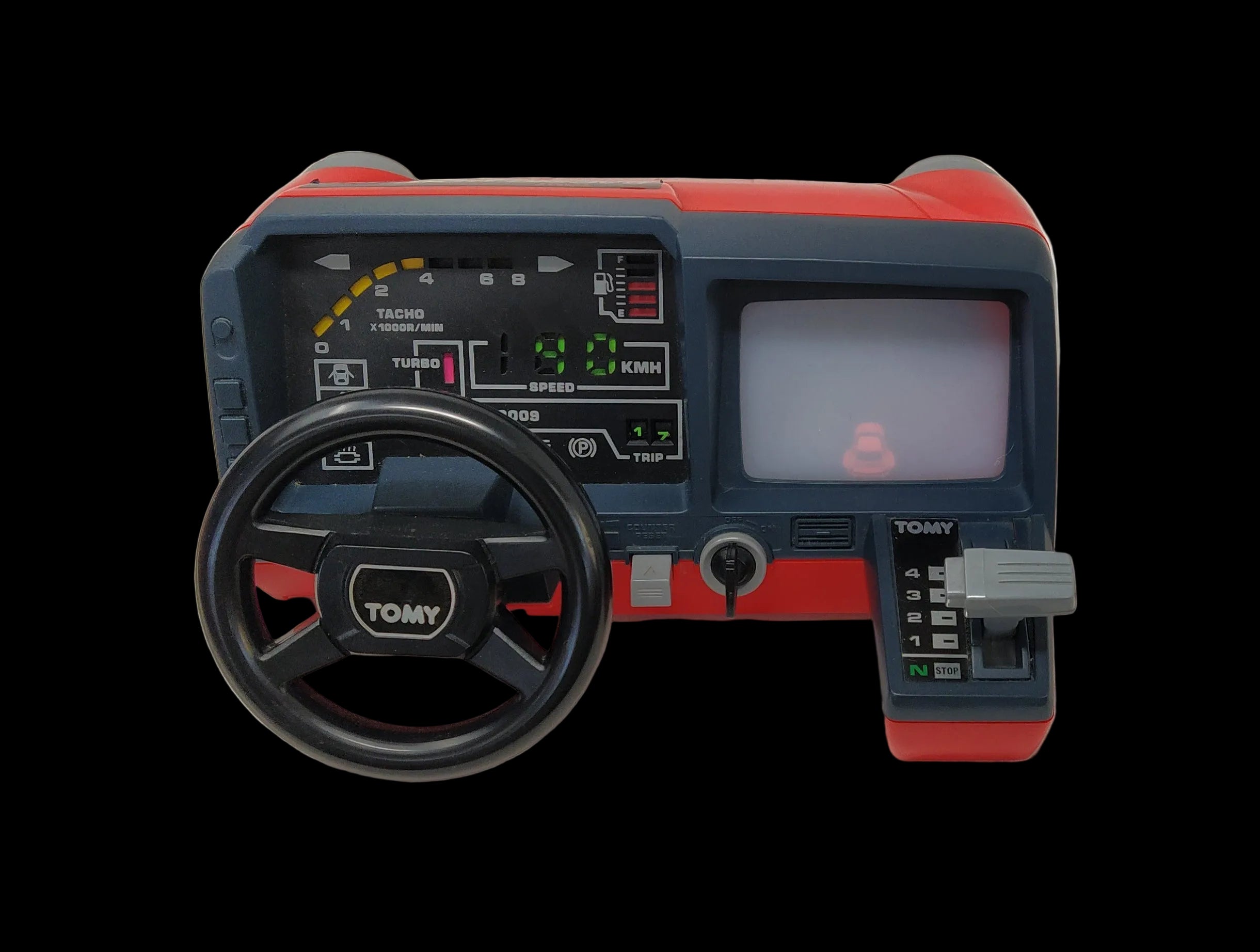 _tomy Racing Cockpit Gioco Elettronico Anni '80 Con Scatola Funzionante