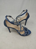 Roupebijouk Sandalo Con Tacco Blu Strass 36  Nuovo