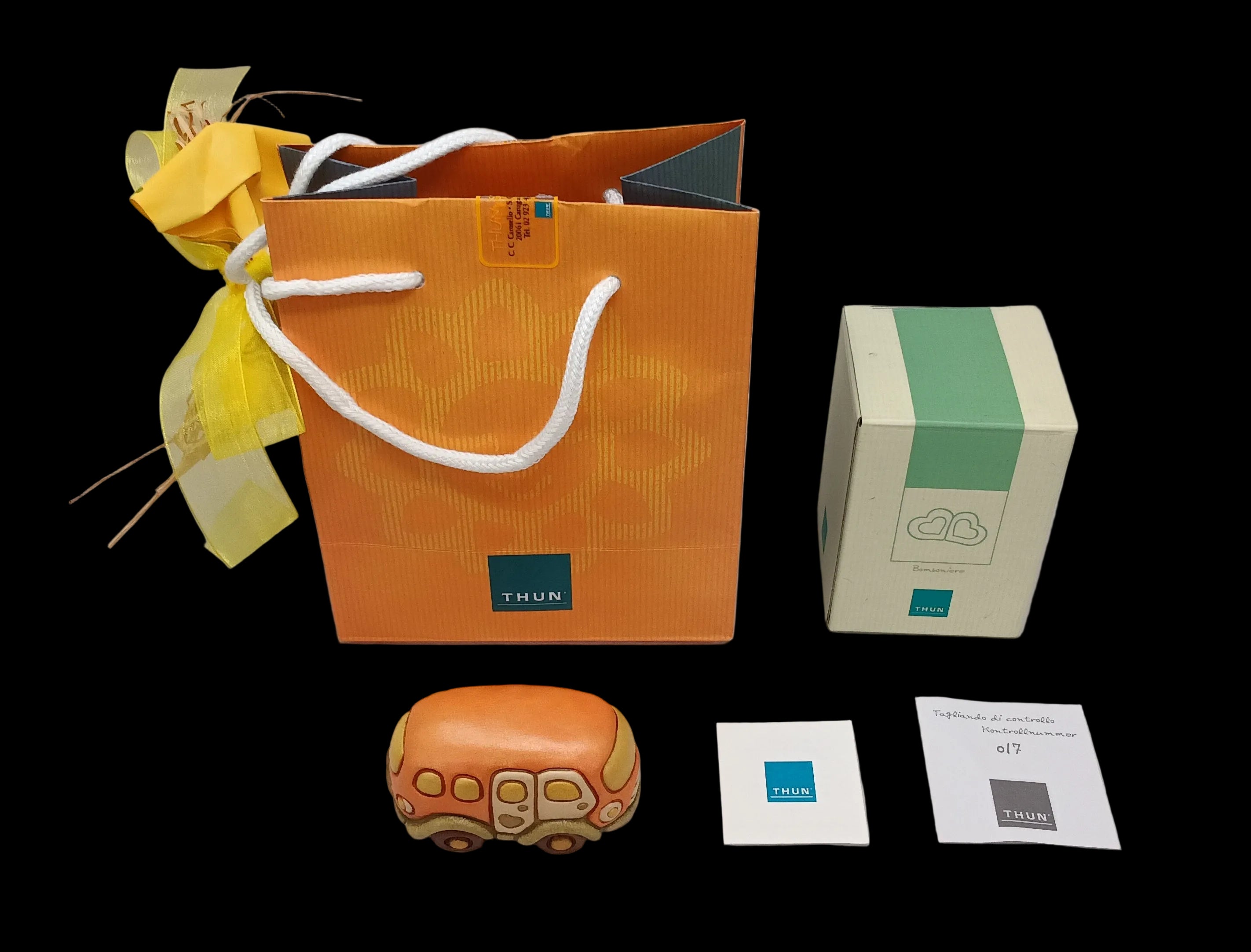 Thun Pulmino Arancione Con Scatola Nuovo + Sacchetto