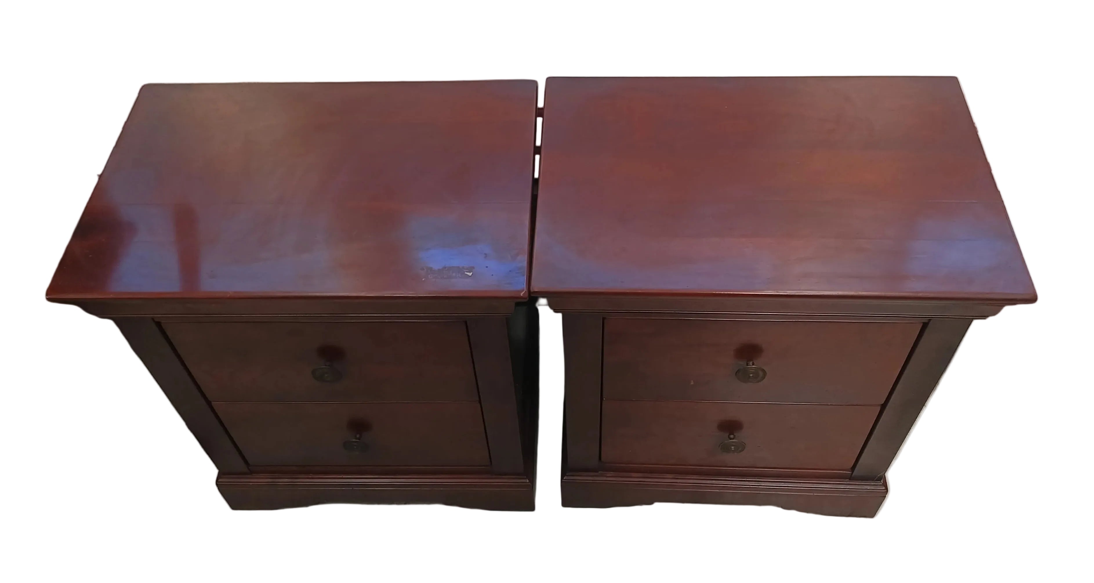 Coppia Comodini Legno Lxpxh 55x39x60