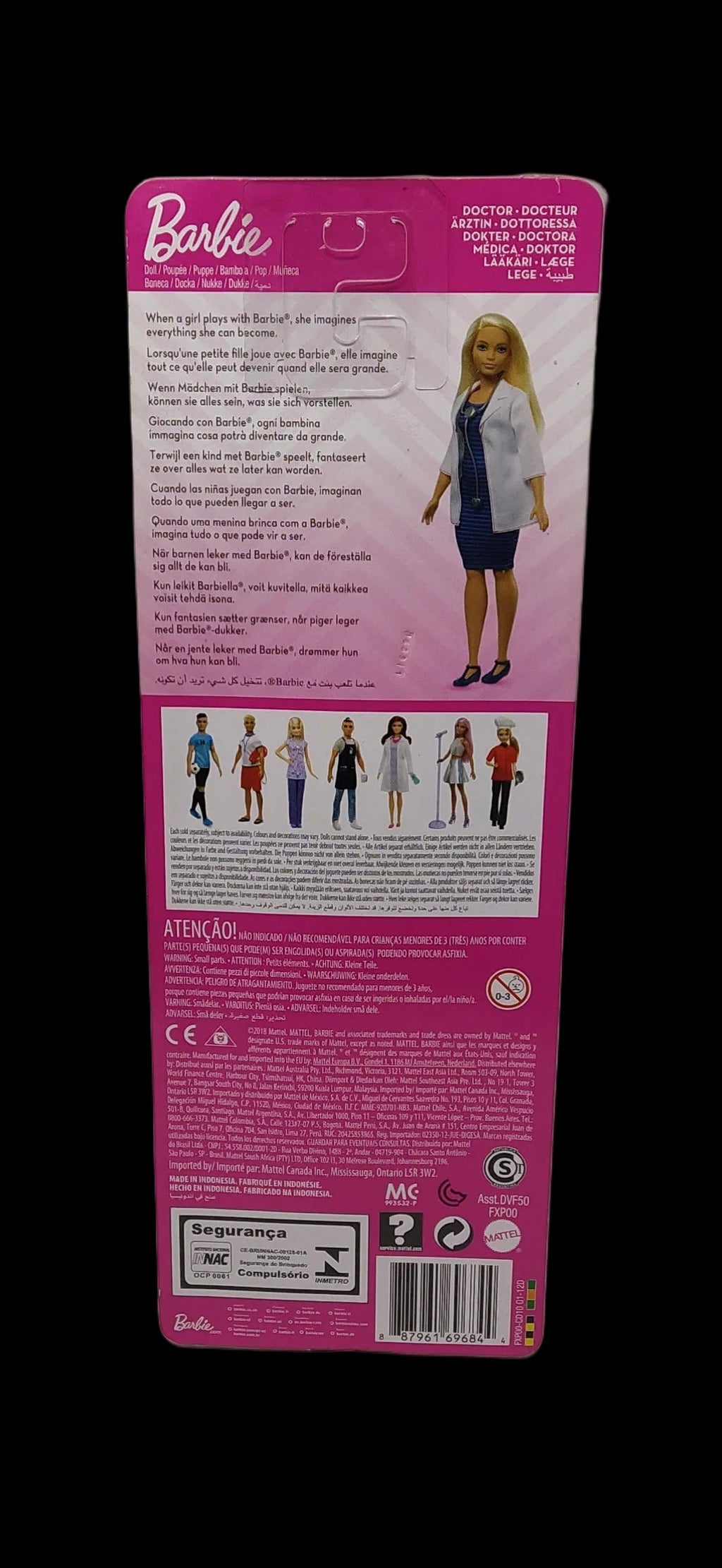 Barbie Carriere Dottoressa Con Stetoscopio E Capelli Biondi, Fxp00 Nuova