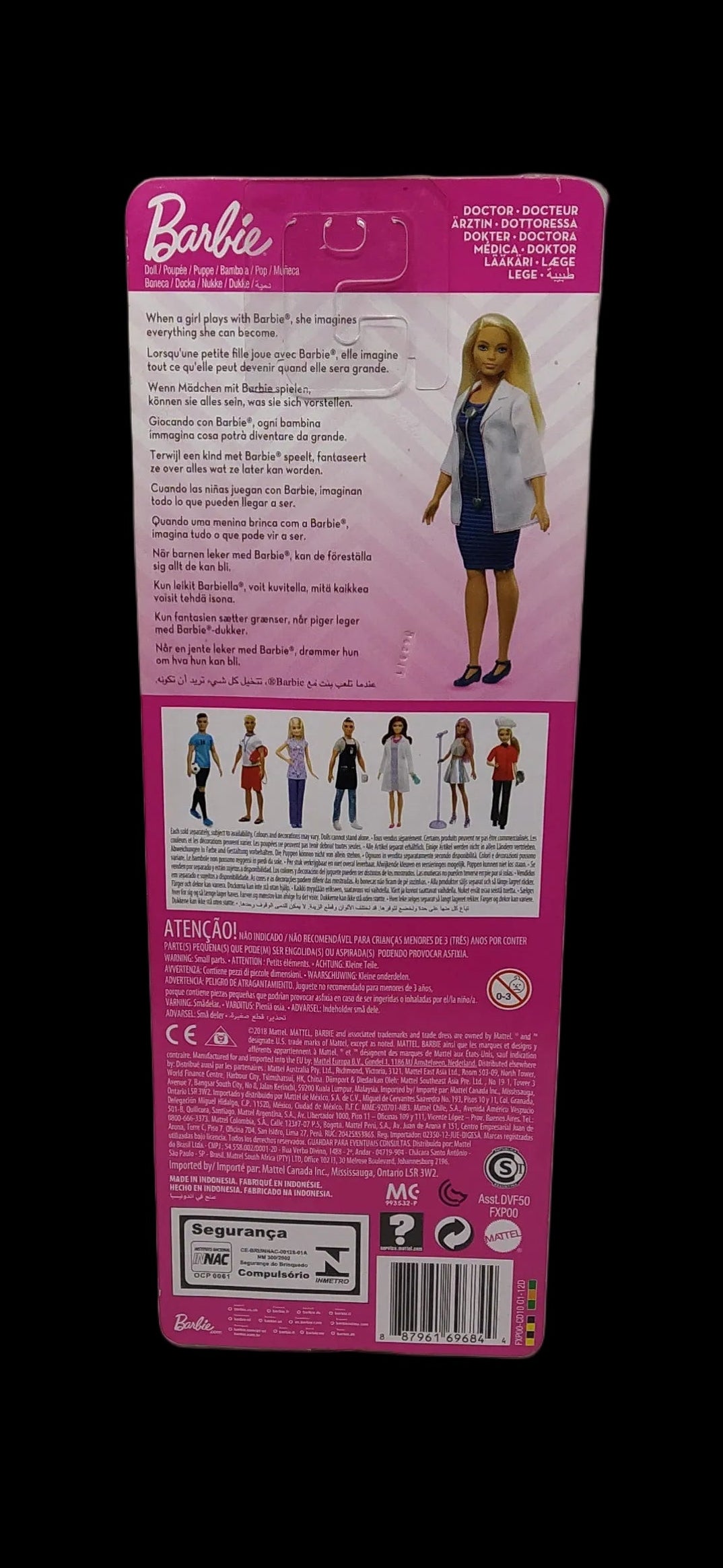 Barbie Carriere Dottoressa Con Stetoscopio E Capelli Biondi, Fxp00 Nuova