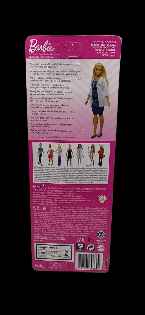 Barbie Carriere Dottoressa Con Stetoscopio E Capelli Biondi, Fxp00 Nuova