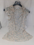 Mng Canotta Tulle Beige Fiorato S
