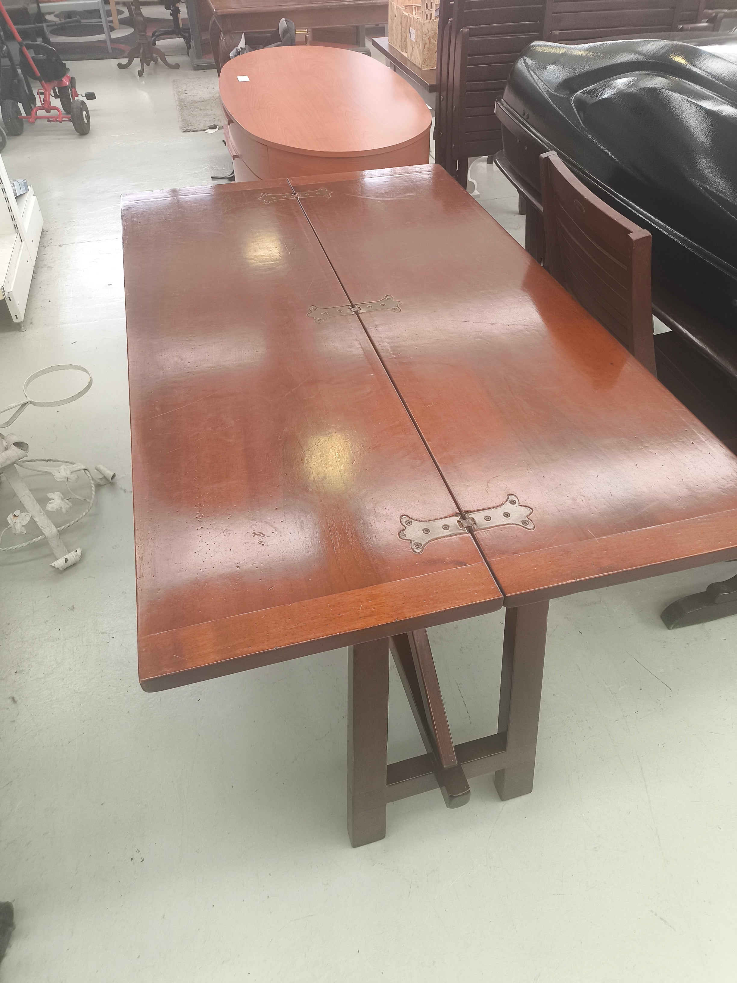 Tavolo Legno Fratino Apribile A Libro Lxpxh 140x80x78