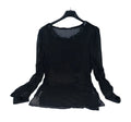 Camicia Tulle Nera Paiett M