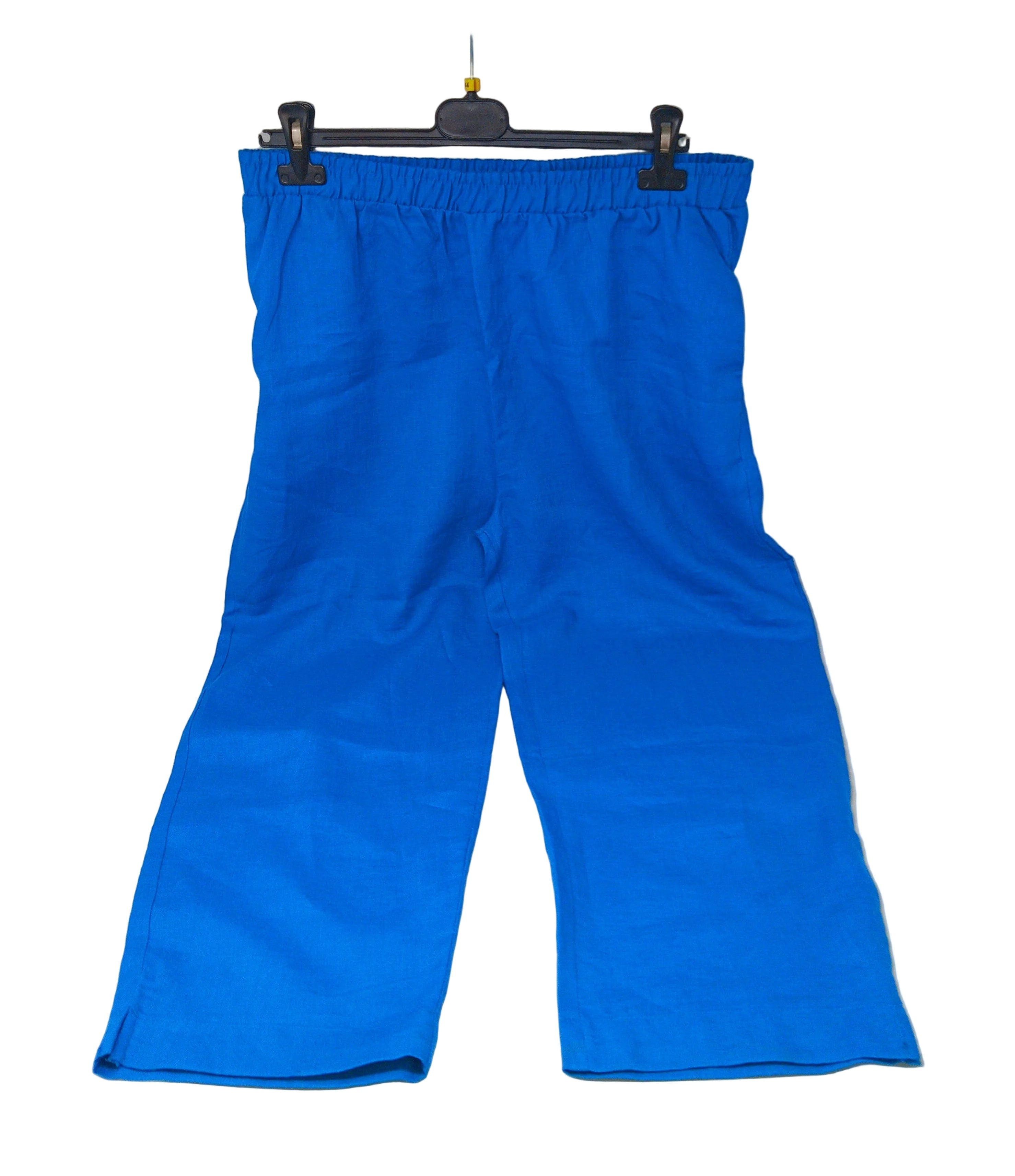 Iwie Pantaloni In Lino Turghese Xl