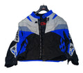 Spyke Race 4 Giacca Moto Nero/blu/grigio Xl Con Appendino
