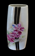 _vaso Ceramica Ovale Bianco H 44,5cm Effige Fiori