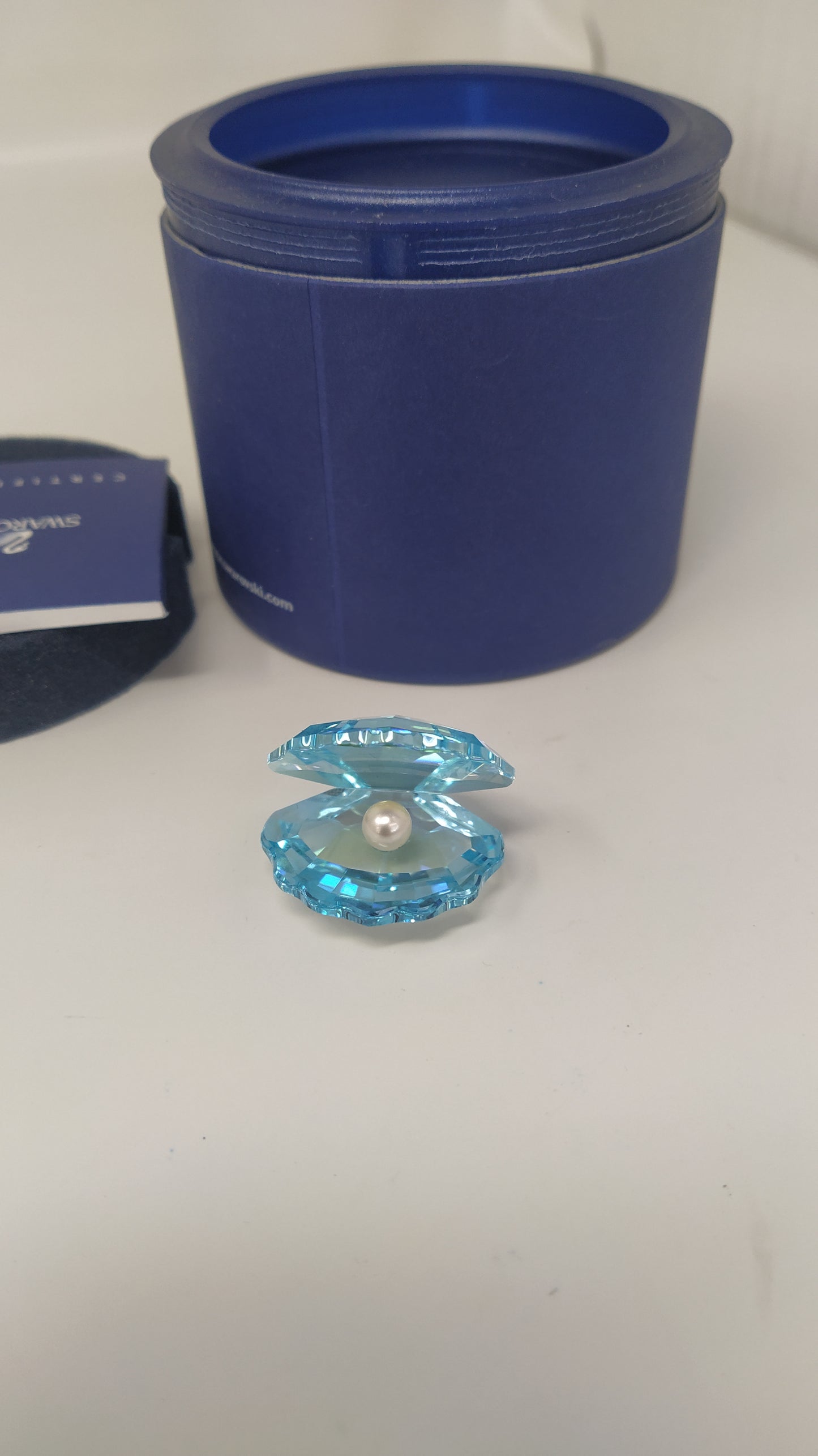 Swarovski Ostrica Blu Con Perla 1120198 con scatola