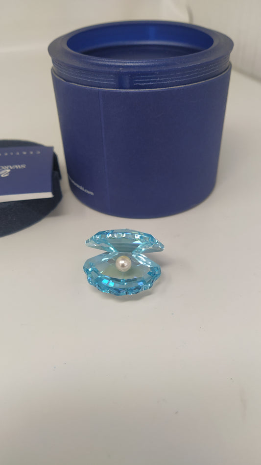 Swarovski Ostrica Blu Con Perla 1120198 con scatola