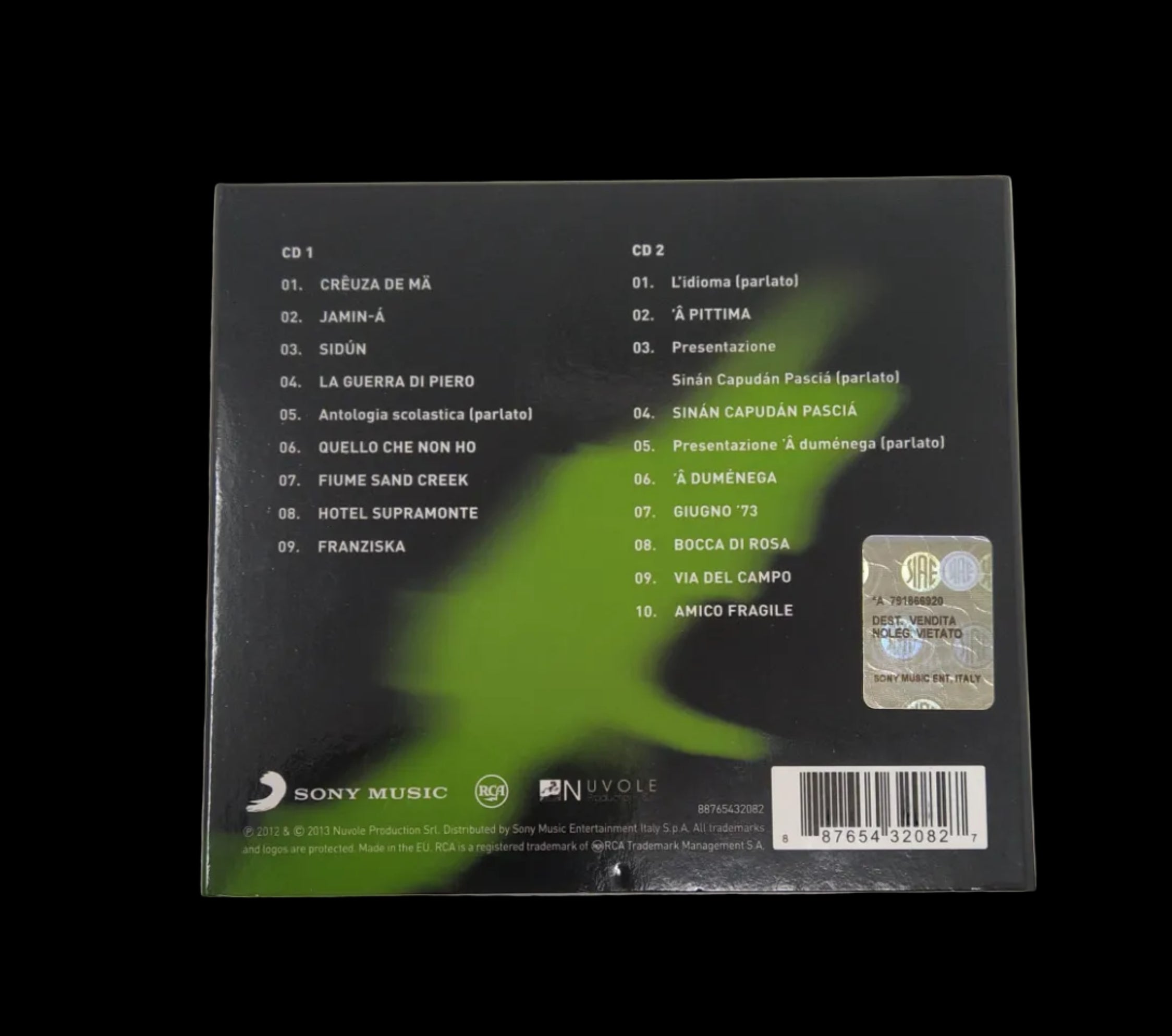 _fabrizio De Andre Creuza De Ma Cd Doppio