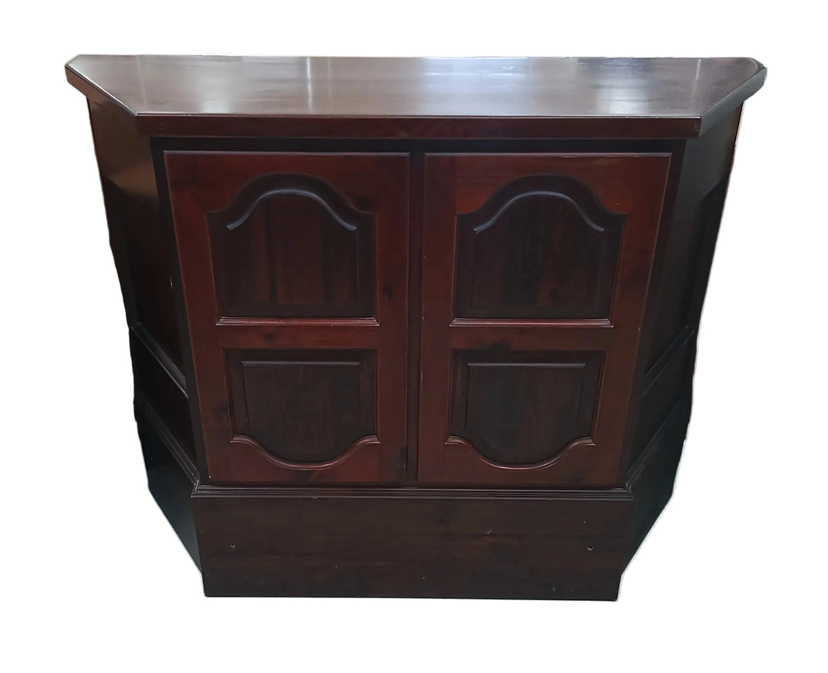 Mobile Legno Da Bar Con 3 Ripiani Posteriori Lxpxh 140x47x110