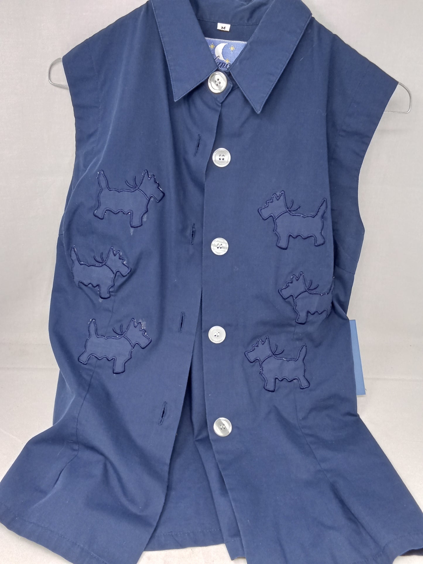 Blunotte Sma Blu Ricamo Cane M