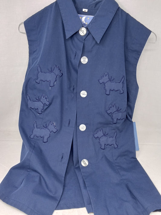 Blunotte Sma Blu Ricamo Cane M