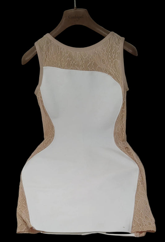 Abito Bco Rosa Pizzo 42