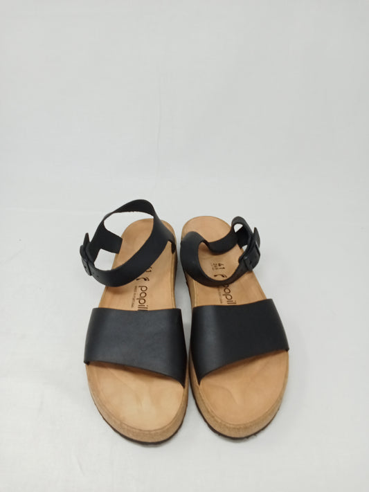 Papillio Sandalo In Cuoio Nero Beige 41