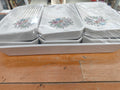 Gedan Princess Set 6 Pirofile 22x13 + 1 Pirofila 63x27 Ceramica Bianche Nuove