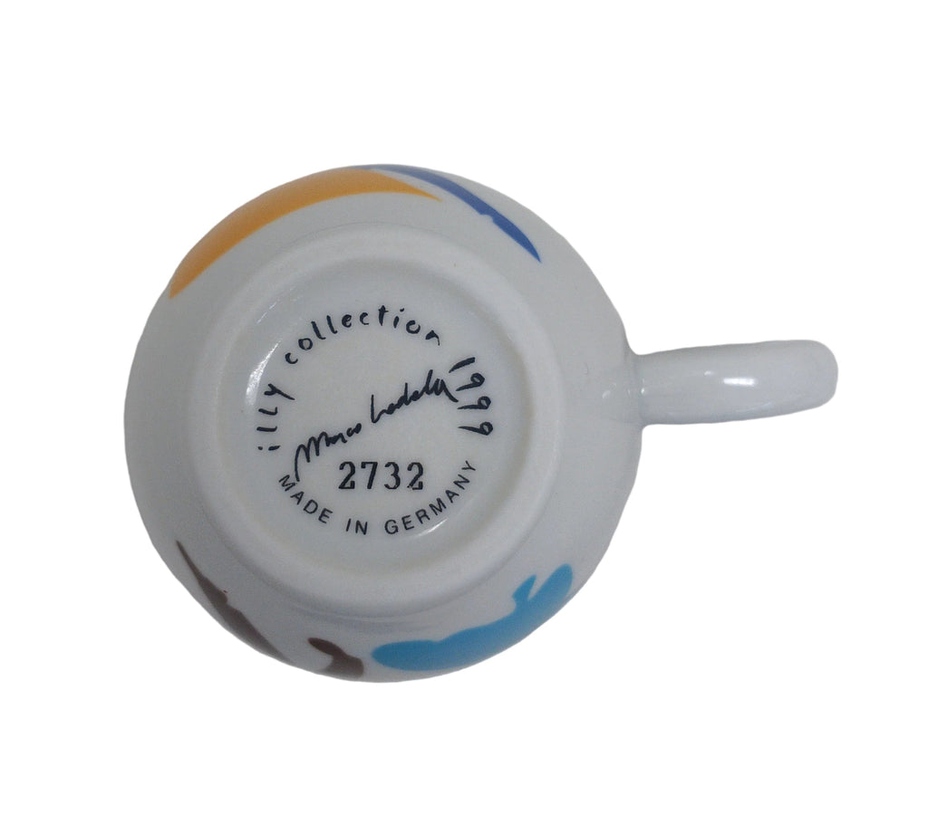 Illy 6 Tazzine Numerate Con Piattino 1999