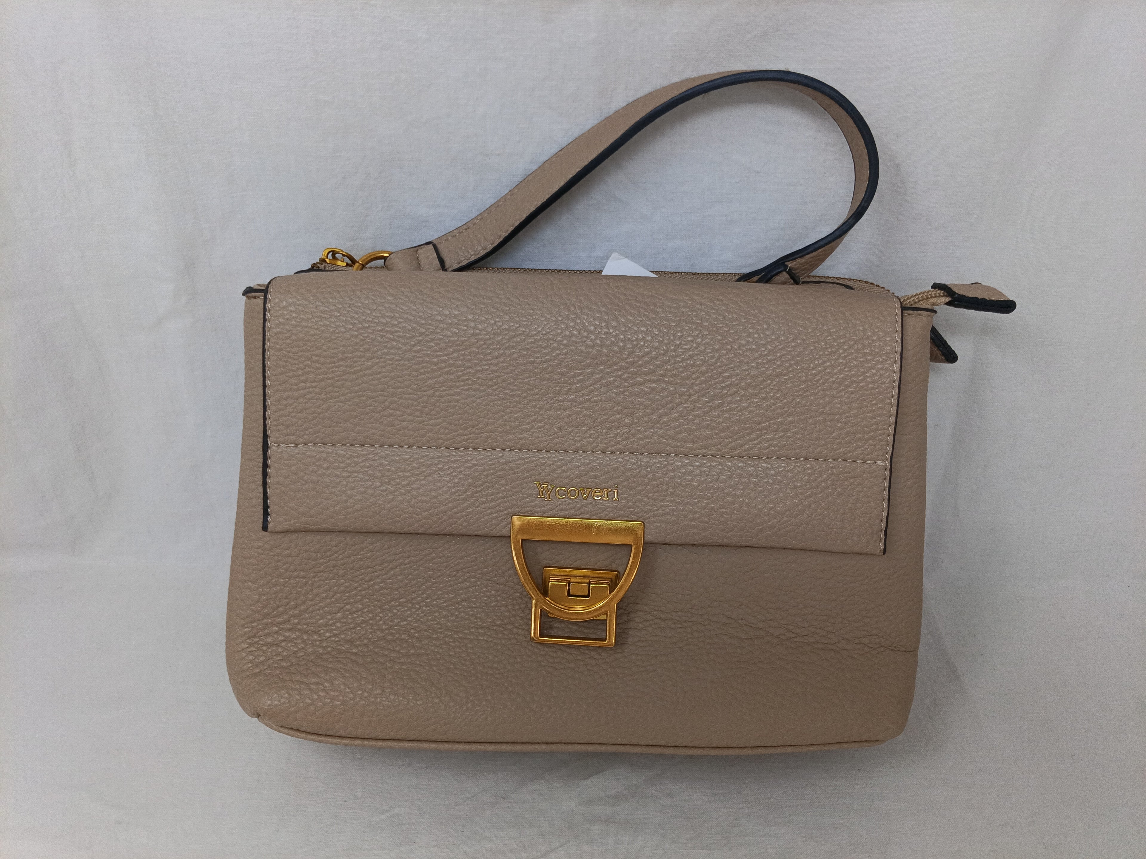Coveri Borsa A Mano Ecopelle Beige