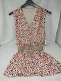 Artigli Top Tulle Fiorata Rosa S/m